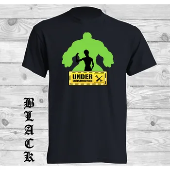 Chlapecké tričko detske-levne-bavlnene-tricko-potisk-fitnes-Hulk Barva: Black -černá, velikost: 164