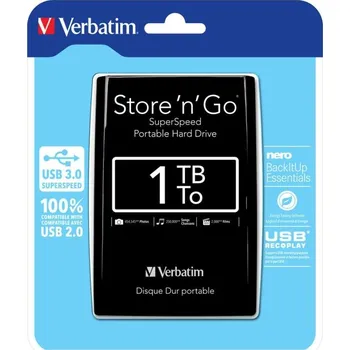 Externí pevný disk Verbatim Store 'n' Go 1 TB černý