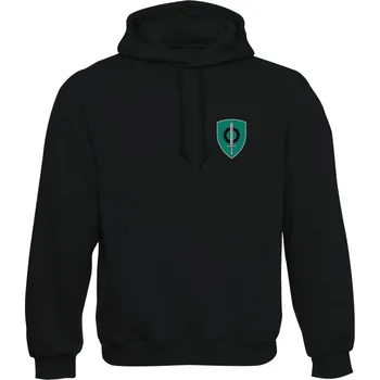 Pánská mikina Mikina s kapucí 141. zásobovací prapor (Pardubice) - simple - černá