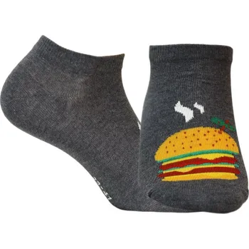 Pánské kotníkové ponožky CASUAL UHLÍKOVÁ HNĚDÁ 45-47