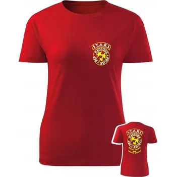 Dámské tričko Dámské tričko S.T.A.R.S. R.P.D. Special Tactics and Rescue Service - červená