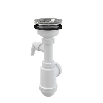 Sifon Sifon dřezový s nerezovou mřížkou DN115 a přípojkou