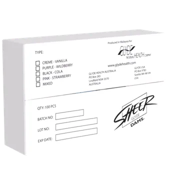 Kondom Glyde Dams Vanilla 100 pack