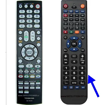 Toshiba 19DV555DG, dálkový ovladač náhradní