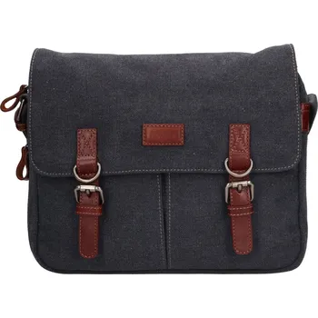 Pánská aktovka Pánská taška přes rameno Fagola Paris - modro-šedá