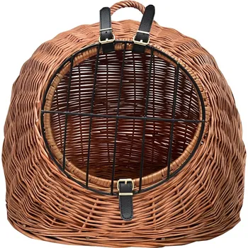 Pelíšek pro kočku 55x40x45cm Aumüller proutěná kukaň v medové barvě