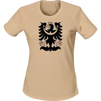 Dámské tričko Dámské funkční tričko SLEZSKÁ ORLICE - písková