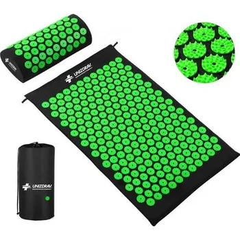 Masážní přístroj UNIZDRAV Masážní akupresurní podložka Černo-zelená
