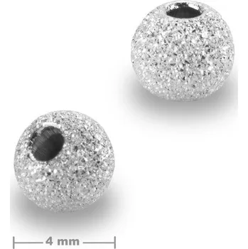 Přívěsek Stříbrný korálek stardust 4 mm