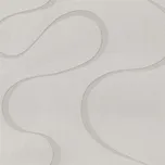 Vliesové tapety na zeď vlnovky bílé na bílém podkladu 53363