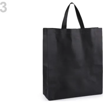 Nákupní taška z netkané textilie 34x40 cm - 3 černá
