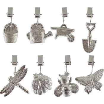 ubrus Závaží na ubrus GARDEN, litina, stříbrná, 5x1x7cm, balení obsahuje 8ks!|Esschert Design