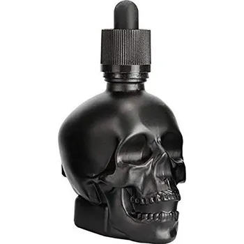 Černá lahvička na bitters Lebka 63 ml