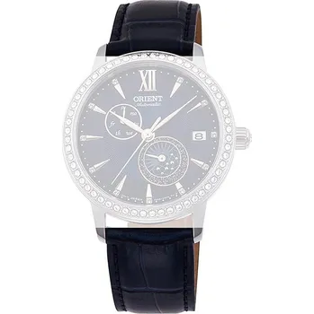 Řemínek na hodinky Kožený řemínek Orient UL028013J0 18mm (pro model RA-AK00), modrý