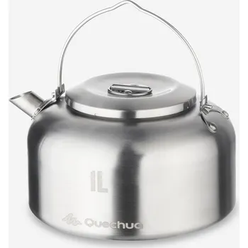 Konvice na čaj QUECHUA NEREZOVÁ KONVICE MH 500 1 L ŠEDÁ