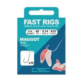 Rybářský háček C-TEC Feederový návazec Maggot vel. 12