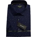 Pánská košile s krátkým rukávem - střih SLIM - vzor F709A - 38