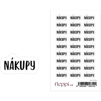 samolepka Fleppi Samolepky Nákupy