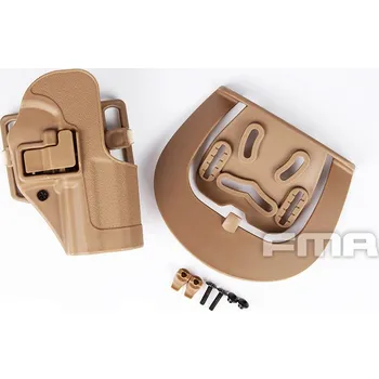 FMA Opaskové plastové pouzdro - holster pro USP a CZ P-09, pouštní