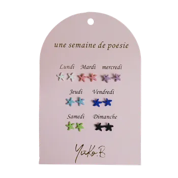 Pokladnička Náušnice na každý den Hvězdice 7 párů