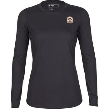 cyklistický dres Dámský cyklistický dres Fox Womens Ranger Drirelease LS Jersey Black - L
