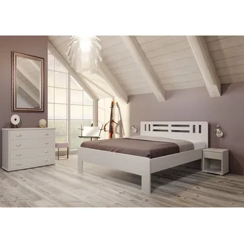 Postel BMB Postel Ella Moon oblá - imitace dřeva Dekor: Buk, Rozměr: 90 x 200 cm