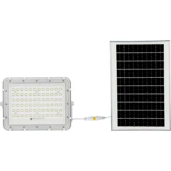 V-TAC VT-120W LED reflektor, solární modul 15 W, studená bílá, bílá, 7843