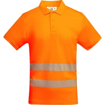 Pánské tričko Roly Atrio Pánské reflexní polo tričko HV9318 Fluor Orange 223 XL