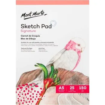 Mont Marte skicovací blok, bílý papír, 150g/m2, A5, č.0056, 25 listů