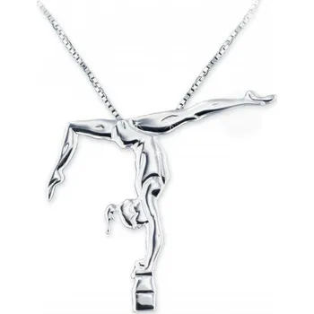 Přívěsek Mikelart,Stříbrný přívěsek gymnastka GA4,stříbro 925/1000