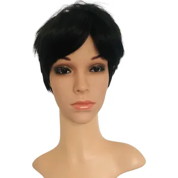 Paruka Wigorous Eleanor - krátká černá paruka s ofinou