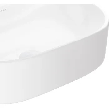Umyvadlo Ksuro 101 umyvadlo 51.5x32.5 cm oválné na pult bílá 20005000