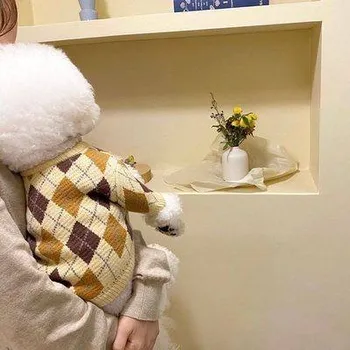 Obleček pro psa Obleček pro psa na zimu | psí svetr - béžový,L