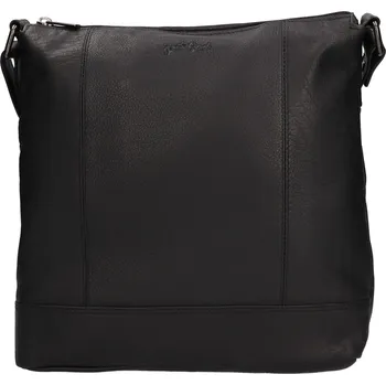 Kabelka Dámská kožená crossbody kabelka Justified Magda - černá