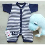 AMÁLKA Letní, pruhovaný, námořnický overal Velikost: 62