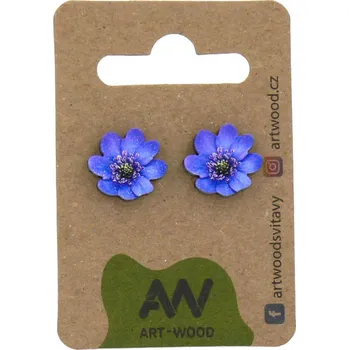 Náušnice art-wood.cz Náušnice - Jaterník podléška