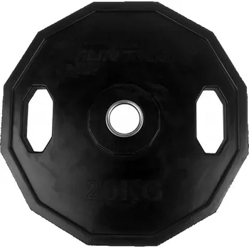 Kotouč olympijský pogumovaný 20 kg hranatý TUNTURI
