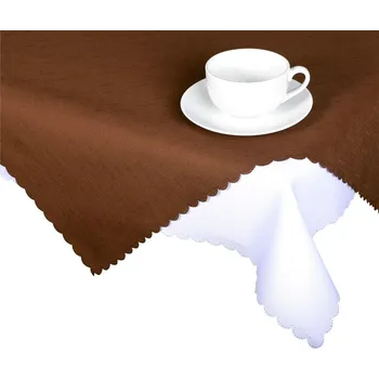 ubrus Forbyt Ubrus s nešpinivou úpravou hnědý 140 x 140 cm