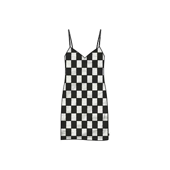 Dámské šaty šaty Vans BENTON CHECKER CAMI DRESS Black/Marshmallow velikost M