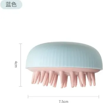 Masážní přístroj Masážní kartáček na tělo + hřeben pro zdravé vlasy 2v1 - Blue-TypeC