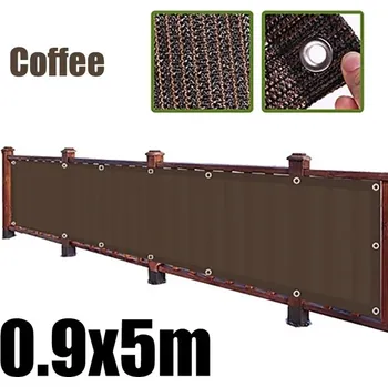 Stínicí plachta Stínící síť pro balkon a terasu - Káva 0,9x5m