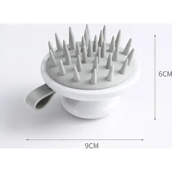 Masážní přístroj Masážní kartáček na tělo + hřeben pro zdravé vlasy 2v1 - Bílý typ