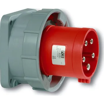 Elektrická zásuvka PCE Přívodka 63A/400V 4-pól. IP67 vestavná PC-634-6