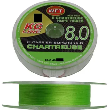 WFT Splétaná Šňůra KG 8.0 Chartreuse 150 m - 0,12 mm 15 kg