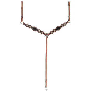 Martingal Westernový poprsník -Arizona- black/brown HKM Velikost: COB