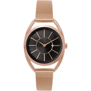 Hodinky MINET ICON ROSE GOLD BLACK MESH MWL5018