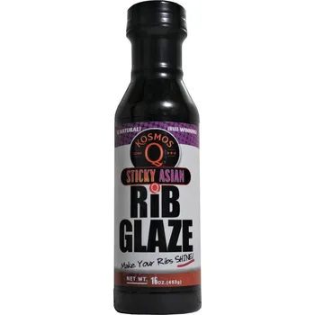 Omáčka BBQ grilovací omáčka Sticky Asian Rib glaze 454g Kosmo´s Q
