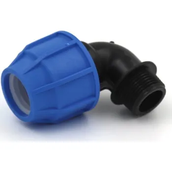 TECNO PLASTIC Koleno 90° svěrný spoj x vnější závit 40x5/4" 40 903 040 114S