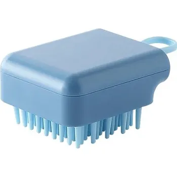 Masážní přístroj Masážní kartáček na tělo + hřeben pro zdravé vlasy 2v1 - Modrý typ D