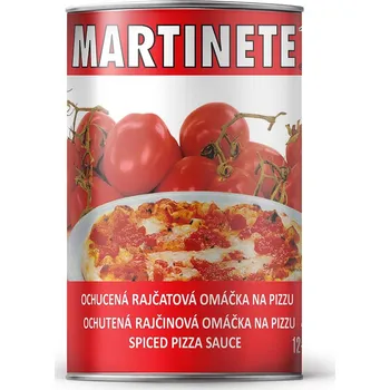 Omáčka Martinete ochucená rajčatová omáčka na pizzu 4,15kg